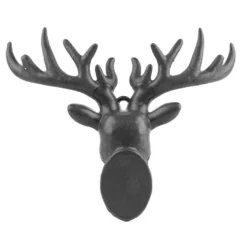 Deko-Hirschköpfe, Rohlinge, 11,5cm x 14cm x 6cm, 3 Stück