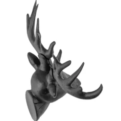 Deko-Hirschköpfe, Rohlinge, 11,5cm x 14cm x 6cm, 3 Stück
