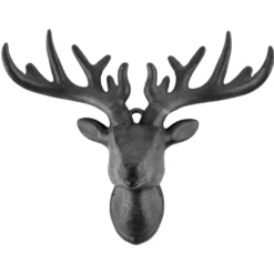 Deko-Hirschköpfe, Rohlinge, 11,5cm x 14cm x 6cm, 3 Stück