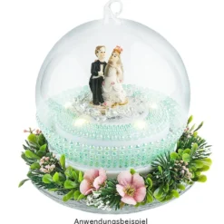 Deko-Hochzeitspaar, Steinharz, 5 cm, Design 1