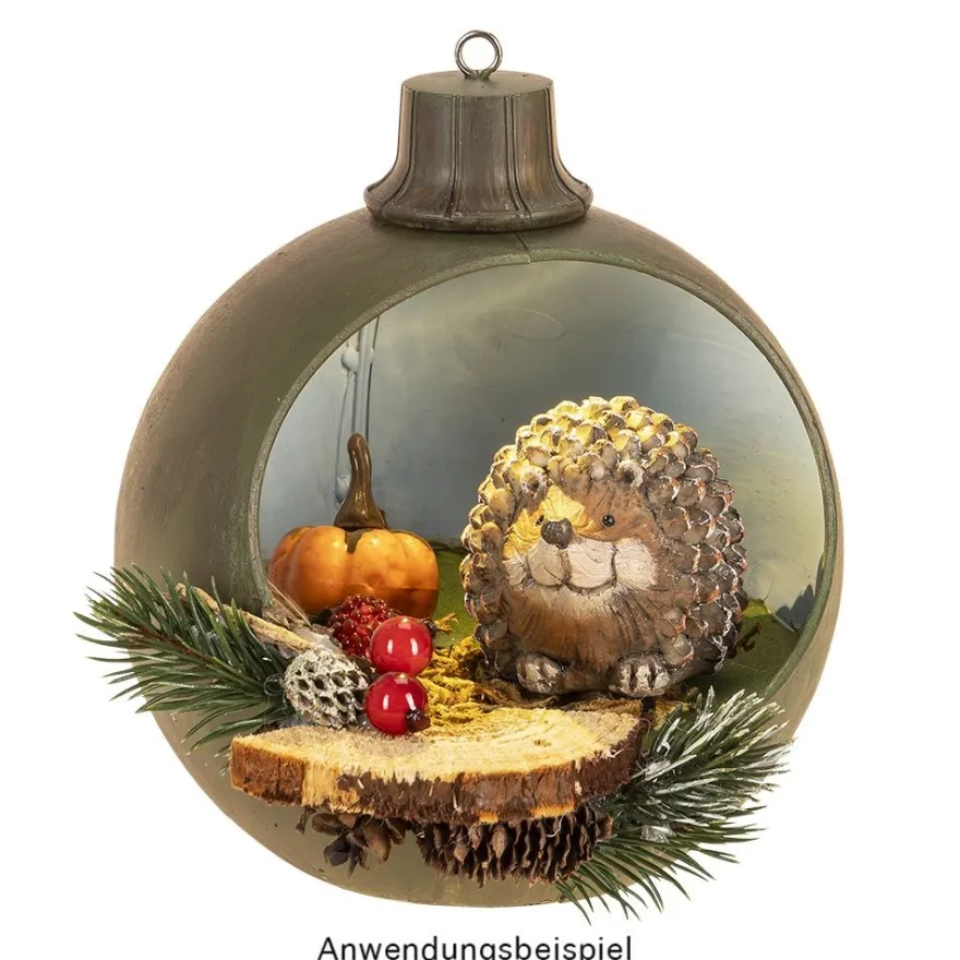 Deko-Igel, 7,5cm hoch, 6cm breit, 5,5cm tief, 2 Stück