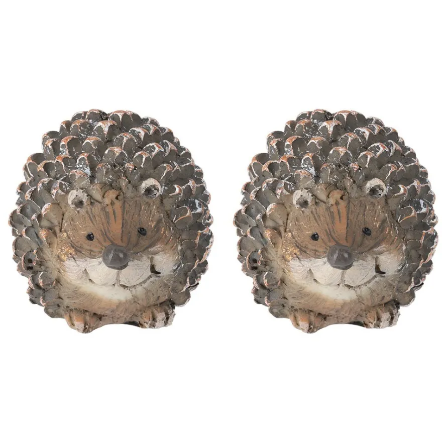 Deko-Igel, 7,5cm hoch, 6cm breit, 5,5cm tief, 2 Stück