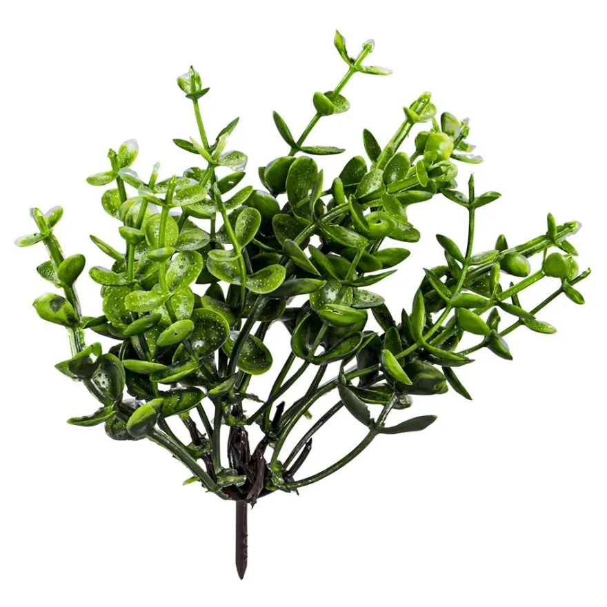 Deko-Kanne mit Floristik, 12,6cm x 10,5cm x 7,2cm, Rohling, weiß