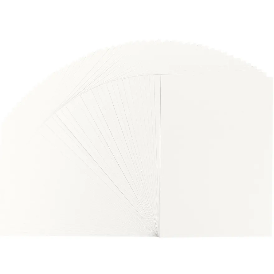 Deko-Karton, DIN A4, 230g/m², naturweiß, 50 Stück