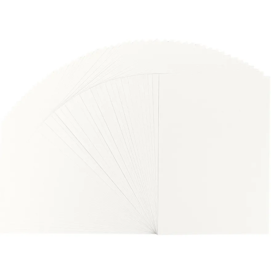 Deko-Karton, DIN A4, 300 g/m², naturweiß, 50 Stück