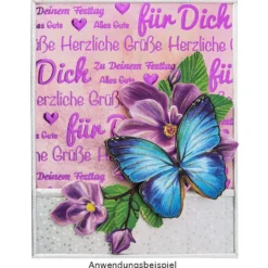 Deko-Karton, Unique, Glückwünsche, DIN A4, 250 g/m², 4 Designs in 5 Farben, 20 Bogen