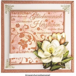 Deko-Karton, Unique, Glückwünsche, DIN A4, 250 g/m², 4 Designs in 5 Farben, 20 Bogen