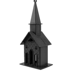Deko-Kirchen, Rohlinge, 16cm x 6,5cm x 5cm, mit Öse zum Aufhängen, 2 Stück