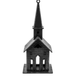 Deko-Kirchen, Rohlinge, 16cm x 6,5cm x 5cm, mit Öse zum Aufhängen, 2 Stück