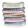 Deko-Klebeband, Diamantfolie, Streifen, 4mm x 5m, 10 Rollen