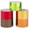 Deko-Klebeband, Laserstars warm, 30mm x 5m, 5 Rollen