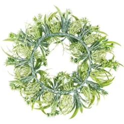 Deko-Kranz, Design 6, innen: Ø 11cm, außen: Ø 22cm, mit weißen Knospen