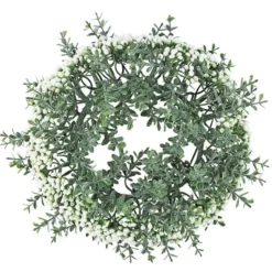 Deko-Kranz, Design 7, innen: Ø 11cm, außen: Ø 25cm, mit weißen Knospen