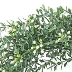 Deko-Kranz, Design 2, innen: Ø 9,5cm, außen: Ø 25cm, mit weißen Knospen
