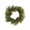 Deko-Kranz, Weihnachten 3, Ø 15cm, mit Koniferenzweigen & Tannenzapfen