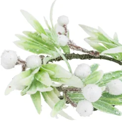 Deko-Kranz, Weihnachten 7, innen: Ø8,5cm, außen: Ø13cm, beschneit