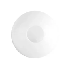 Deko-Kugeln aus Kunststoff, mit runder Öffnung, Ø12cm, weiß, 2 Stück