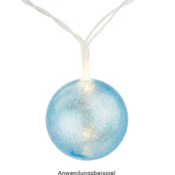 Deko-Kugeln, Ø 5cm, Rohlinge, transparent, inkl. Aufhänger & Holzstäbe, 25 Stück