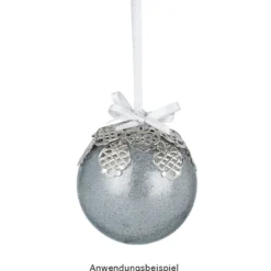 Deko-Kugeln, Ø 5cm, Rohlinge, transparent, inkl. Aufhänger & Holzstäbe, 25 Stück