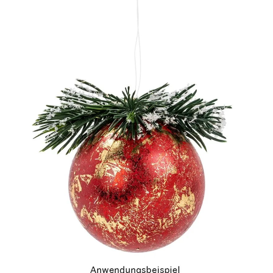 Deko-Kugeln, Ø 5cm, Rohlinge, weiß, inkl. Aufhänger & Holzstäbe, 25 Stück