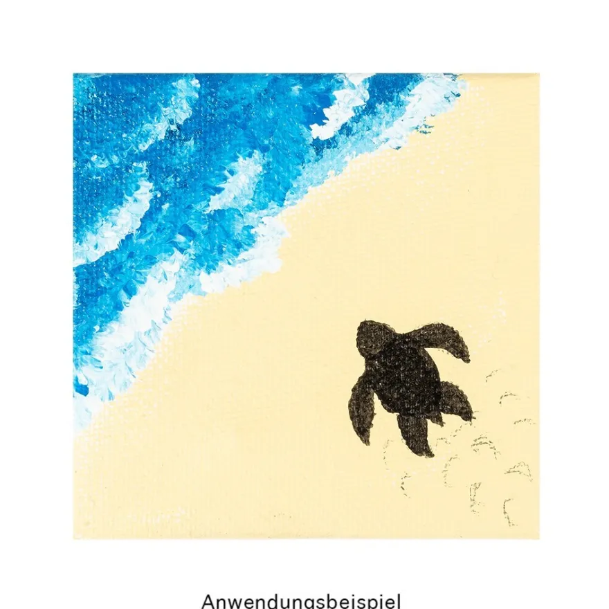 Deko-Leinwände auf Staffeleien, 4 Stück