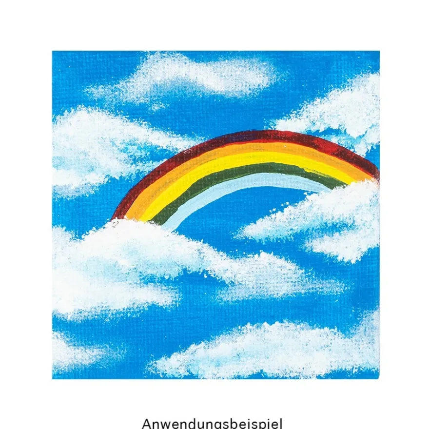 Deko-Leinwände auf Staffeleien, 4 Stück