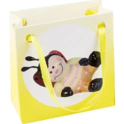 Deko-Marienkäfer "Lucky Lo" 3, Steinharz, in Geschenktüte, 2,5cm
