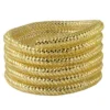 Deko-Netzschlauch, Nylon, 0,8x105cm, gold, 5er Set