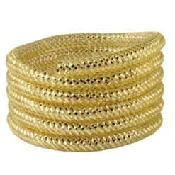 Deko-Netzschlauch, Nylon, 0,8x105cm, gold, 5er Set