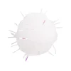Deko-Pompons, Ø 1,5cm, weiß, mit irisierendem Lametta, 150 Stück