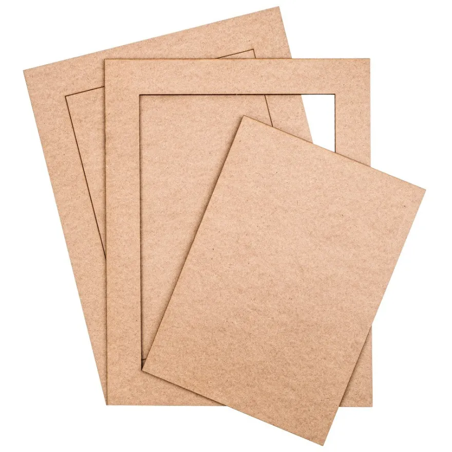 Deko-Rahmen & Kreativplatten, Rohlinge, 2 Rahmen, 2 Platten, 35cm x 25cm