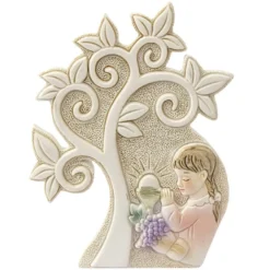 Deko-Relief, Betendes Mädchen, 9,4cm x 7,2cm, zum Aufstellen