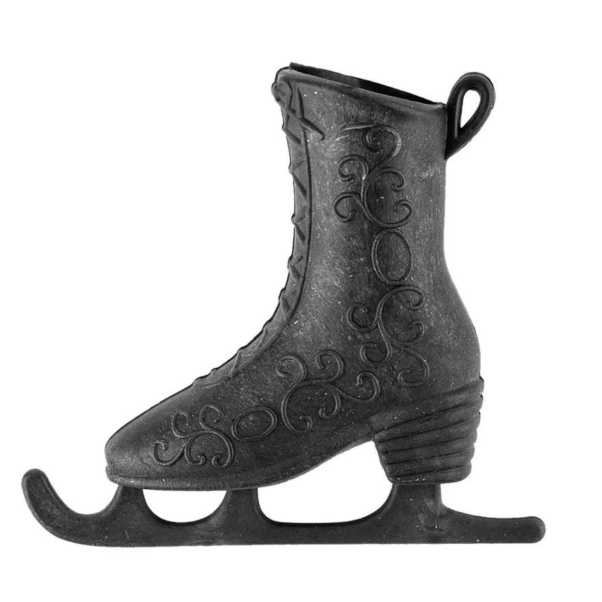 Deko-Schlittschuhe 1, Rohlinge, 8cm x 7cm x 2,5cm, 4 Stück
