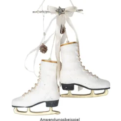 Deko-Schlittschuhe 2, Rohlinge, 16,5cm x 15cm x 5,5cm, 2 Stück