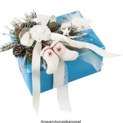 Deko-Söckchen aus Baumwolle, 5cm hoch, 8 Stück