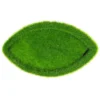 Deko-Steckschale, 16cm x 9cm x 6cm, Styroporsteckmasse in Grasoptik, Schale aus Pappmaché