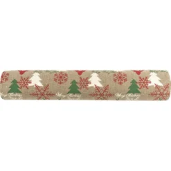 Deko-Stoff, Weihnachten, 28cm breit, 3m lang, auf Rolle, hellbraun