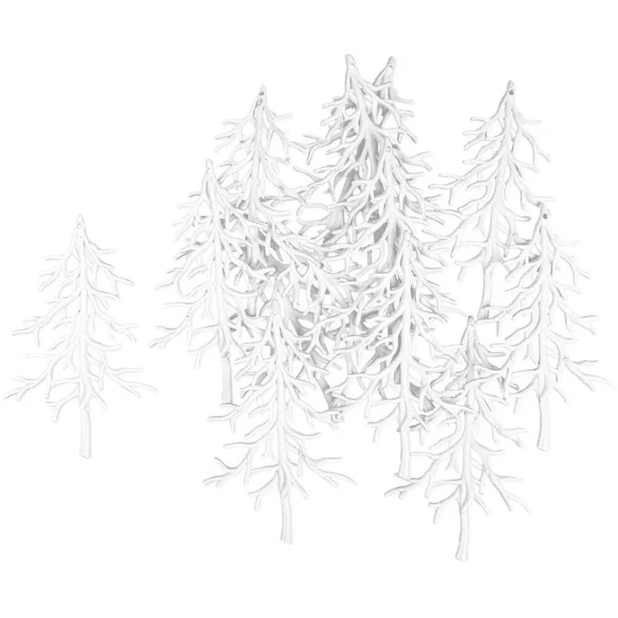 Deko-Tannenbäume 4, Rohlinge, 9,5cm x 15cm, 13 Stück
