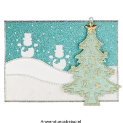 Deko-Tannenbäume 2, Rohlinge, 8,5cm x 12,5cm, 9 Stück
