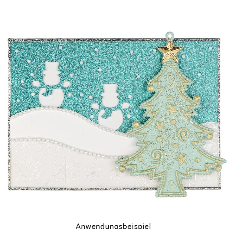 Deko-Tannenbäume 2, Rohlinge, 8,5cm x 12,5cm, 9 Stück
