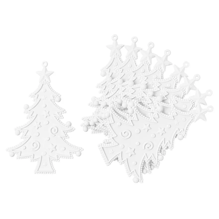Deko-Tannenbäume 2, Rohlinge, 8,5cm x 12,5cm, 9 Stück