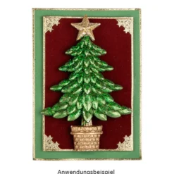 Deko-Tannenbäume 3, Rohlinge, 9,6cm x 15cm x 3cm, 6 Stück