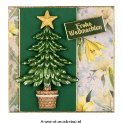 Deko-Tannenbäume 3, Rohlinge, 9,6cm x 15cm x 3cm, 6 Stück