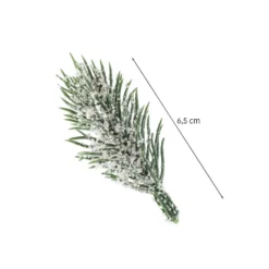 Deko-Tannenzweige, beschneit, 6,5cm lang, grün, 55 Stück