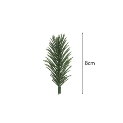 Deko-Tannenzweige, 8cm lang, grün, 38 Stück