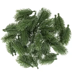 Deko-Tannenzweige, 6cm lang, grün, 45 Stück