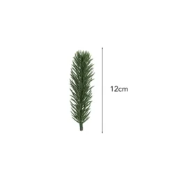 Deko-Tannenzweige, 12cm lang, grün, 15 Stück