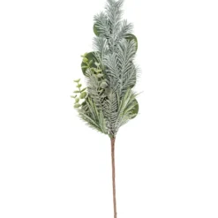 Deko-Tannenzweige, mit Farn & Eukalyptus-Blättern, 45cm lang, 24cm breit