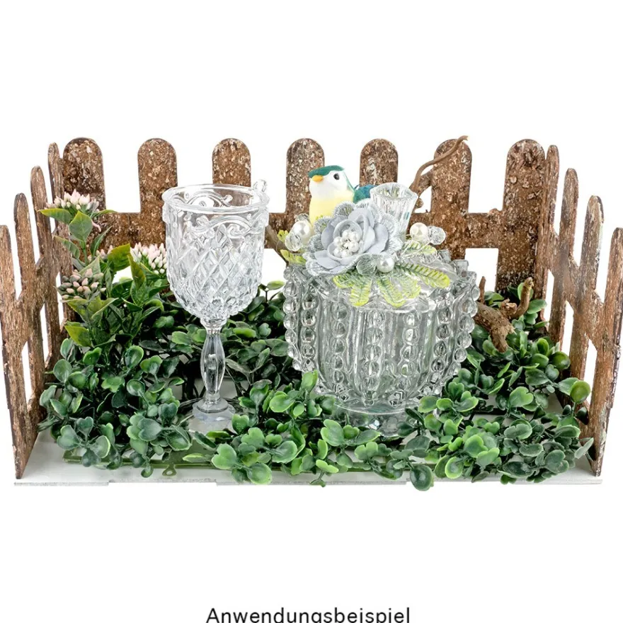 Deko-Weinkelche, Ø 4,5cm x 10cm, klar, zum Aufhängen, 4 Stück