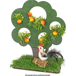 Deko-Zweige, Äpfel, 11cm lang, am Draht, 12 Stück